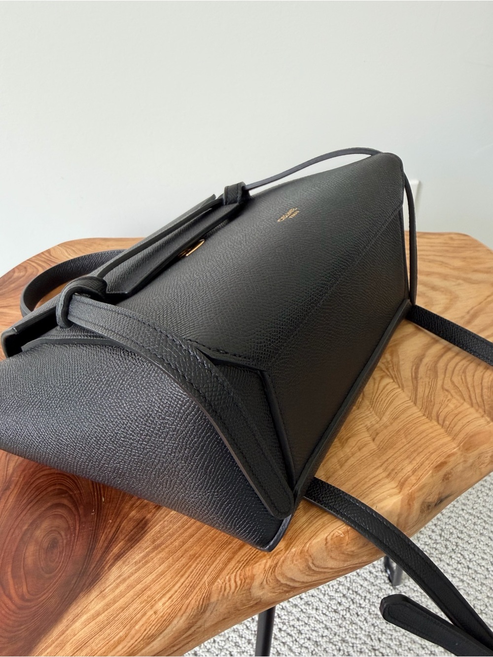 CELINE nano black grained belt bag - Picture 4 of 13